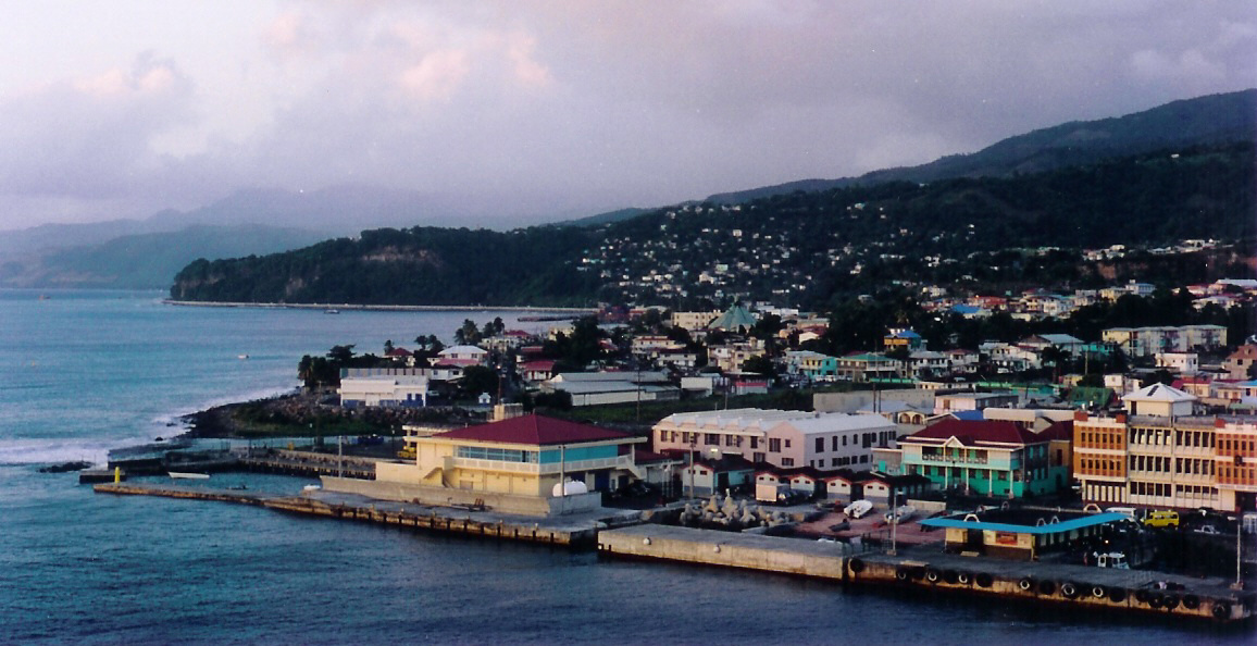 Roseau, the capital of Dominica