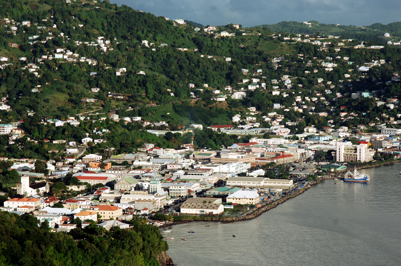 Kingstown, the capital of Saint Vincent and the Grenadines
